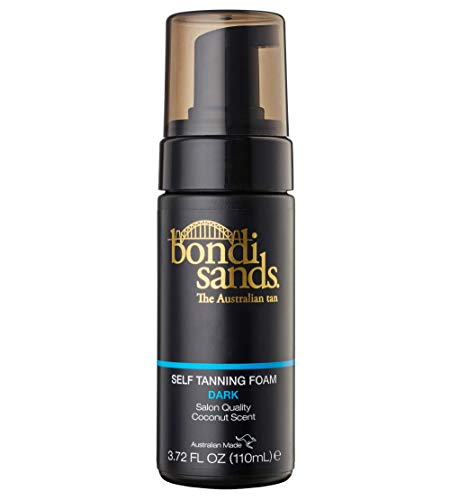 Bondi Sands Dark Self-Tanning Foam | Lightweight, Buildable Formula Gives a Deep Bronzed Glow for a Flawless Finish, Enriched with Aloe Vera, Vegan + Cruelty Free, Coconut Scent | 110 mL/3.7 Oz