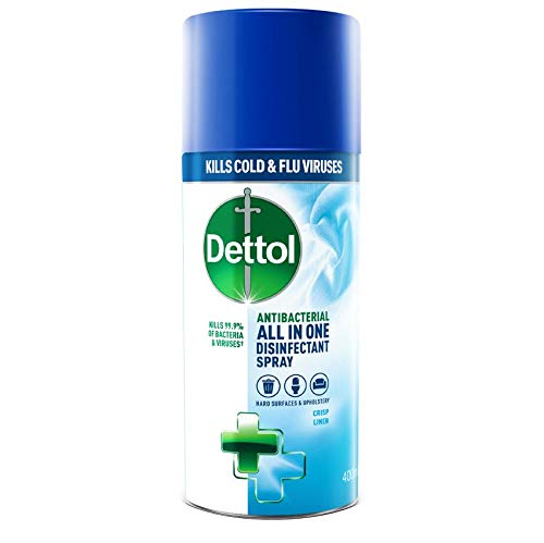Dettol All-in-One Crisp Linen Disinfectant Spray, 400ml