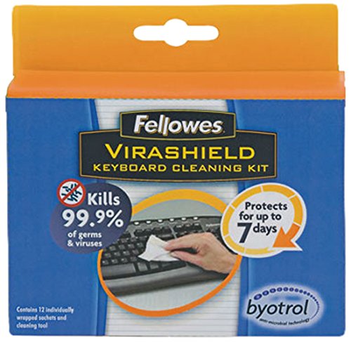 Fellowes Virashield Keyboard Cleaning Kit